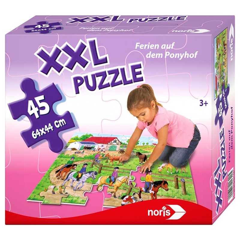 Noris - XXL Pony Farm Puzzle - 45Pcs
