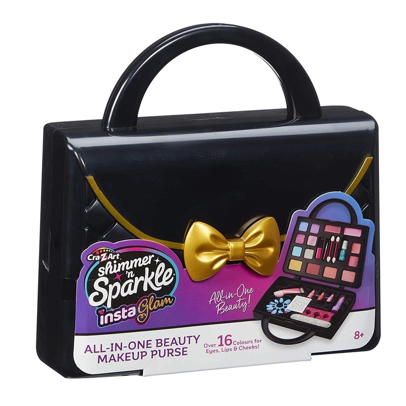 Shimmer and Sparkle Instaglam Cosmetic Purse Black, 07312