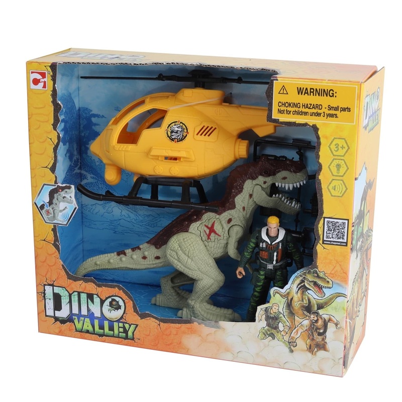 Dino Valley Copter Attack Playset