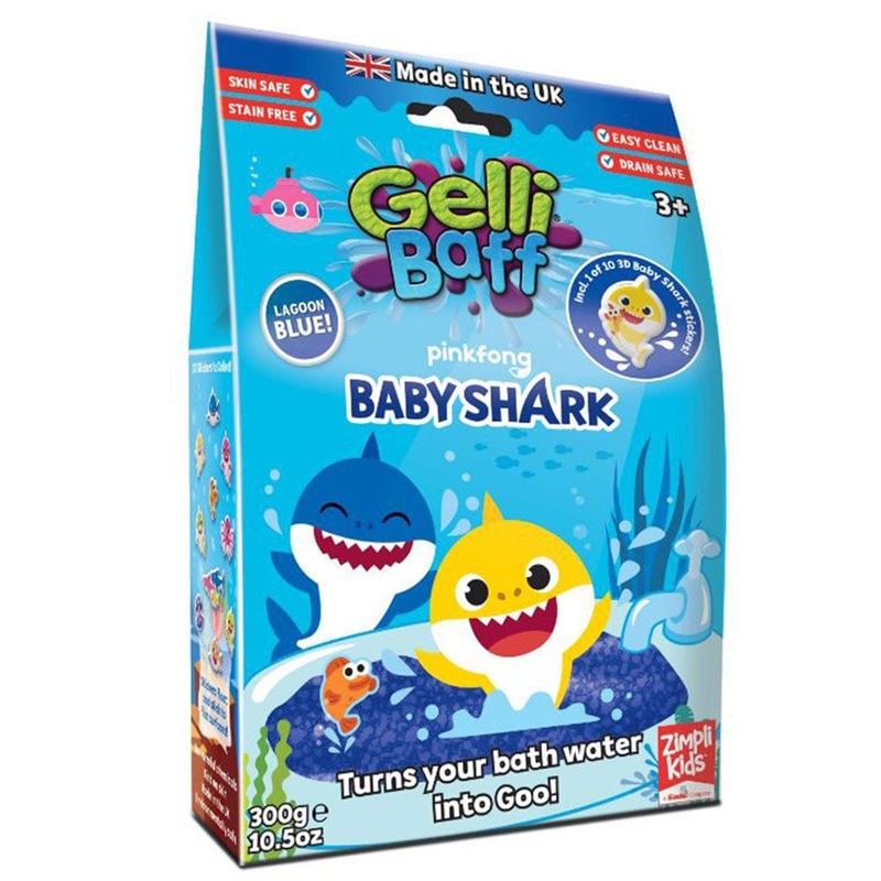 Zimpli Kids - Baby Shark Gelli Baff 300g - Blue