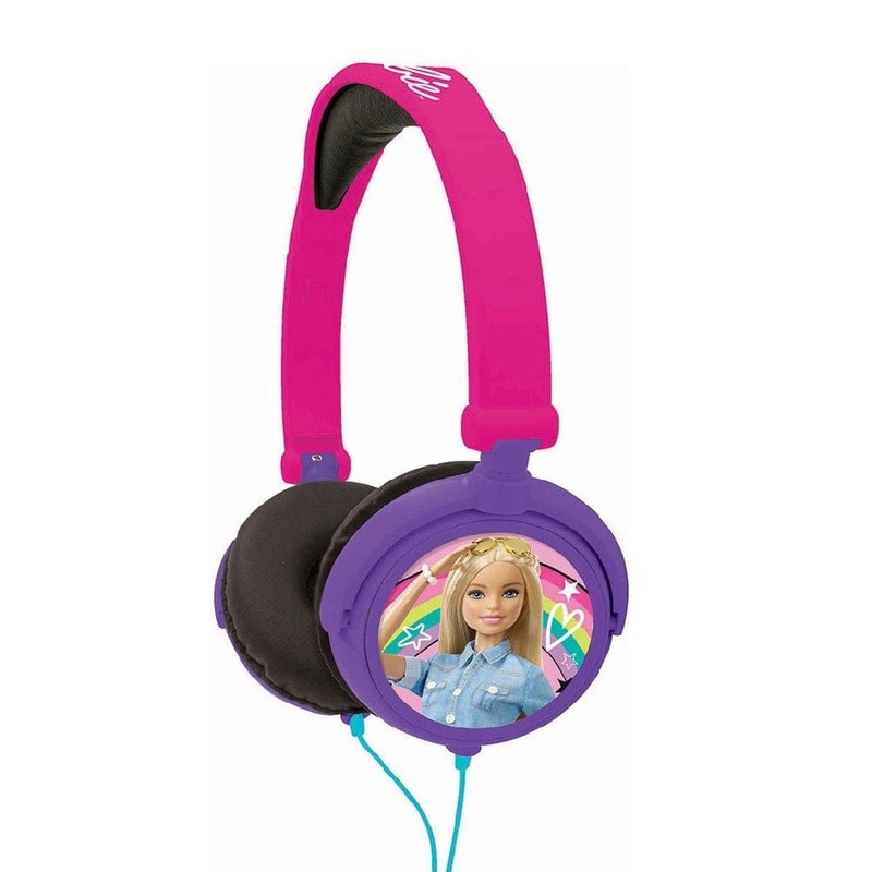 Barbie Stereo Wired Foldable Headphone with Kids Safe Volume