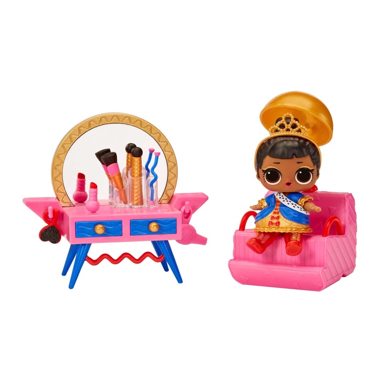 L.O.L. Surprise! OMG House of Surprises Beauty Booth Playset with Her Majesty Collectible Doll