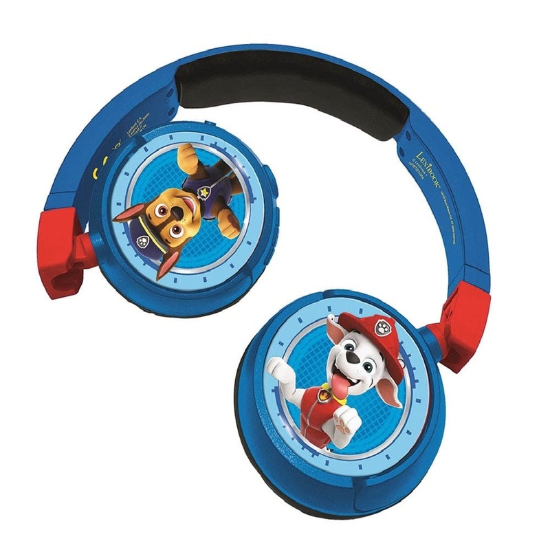 Lexibook - Paw Patrol 2-in-1 Bluetooth & Wired Foldable Headphone