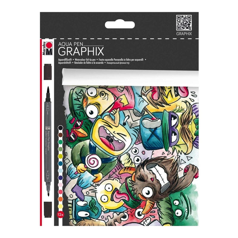 Marabu Aqua Pen Graphix, Mega Mash