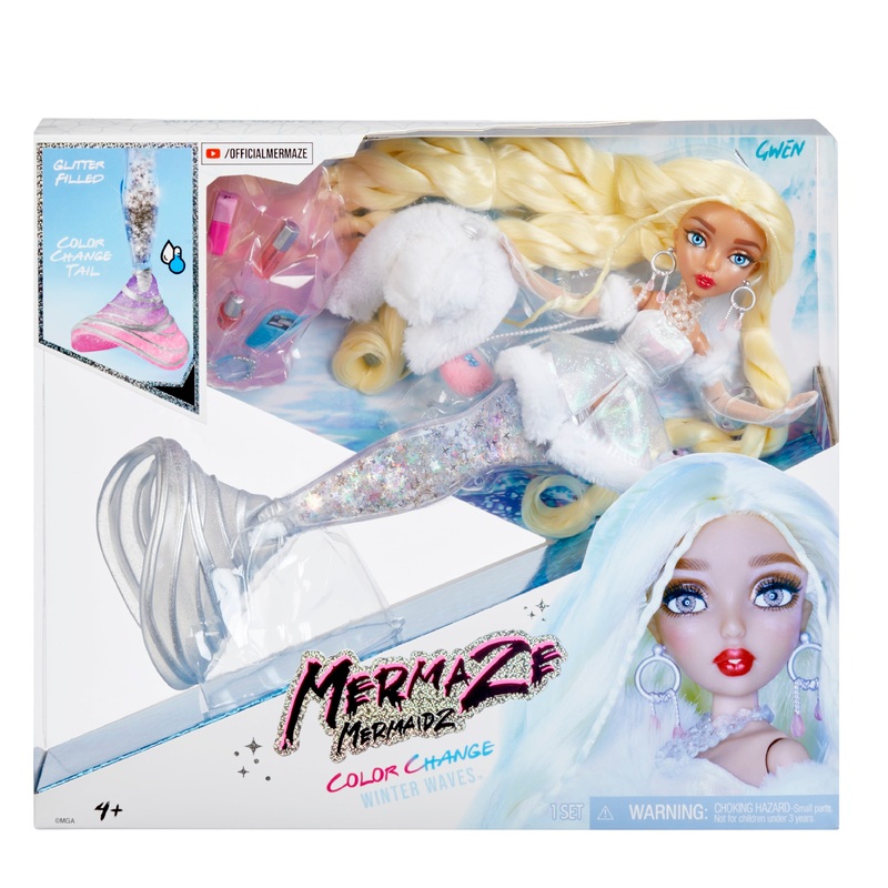 Mermaze Mermaidz Winter Waves Gwen Mermaid Fashion Doll with Accessories