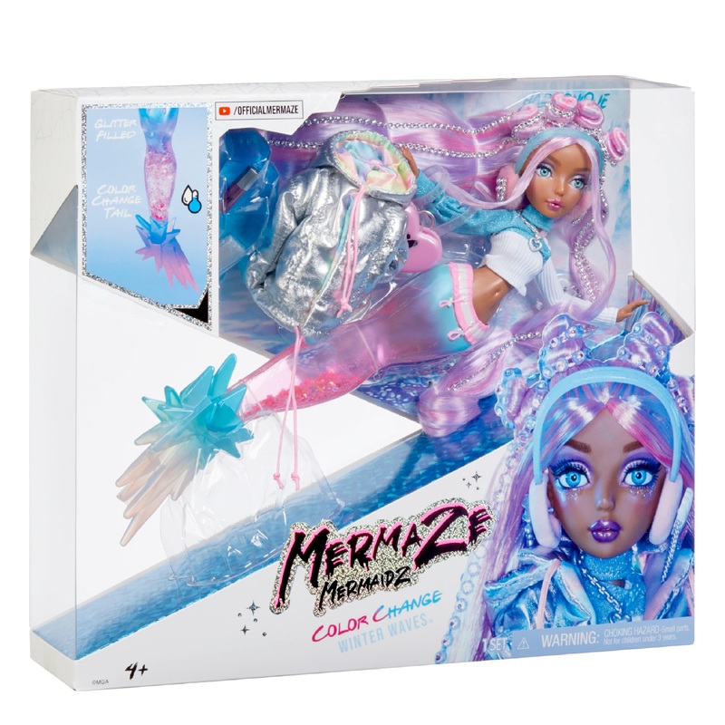 Mermaze Mermaidz Winter Waves Harmonique Mermaid Fashion Doll with Accessories