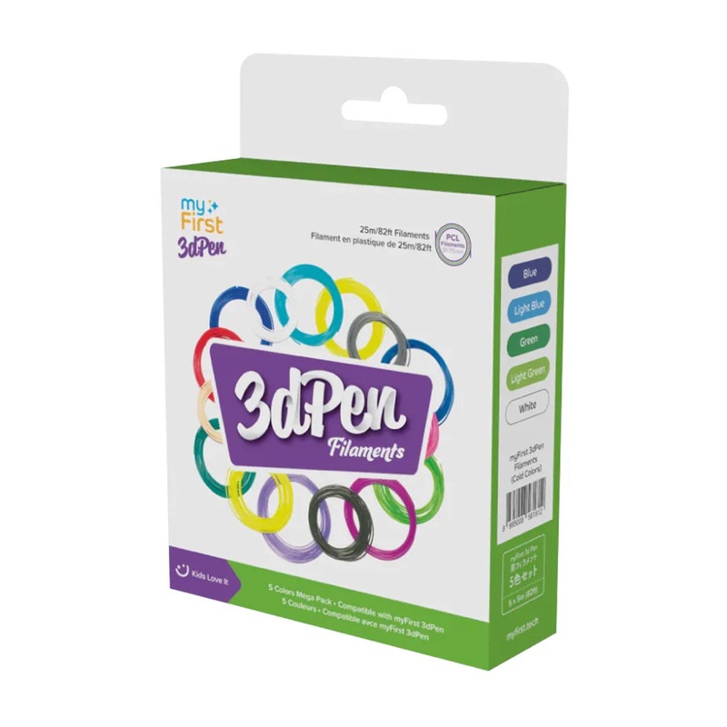 myFirst - Filaments - 3D Pen - 5 Colours - Cold