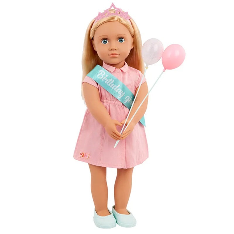Our Generation - Brenna Birthday Doll With Pink Dress