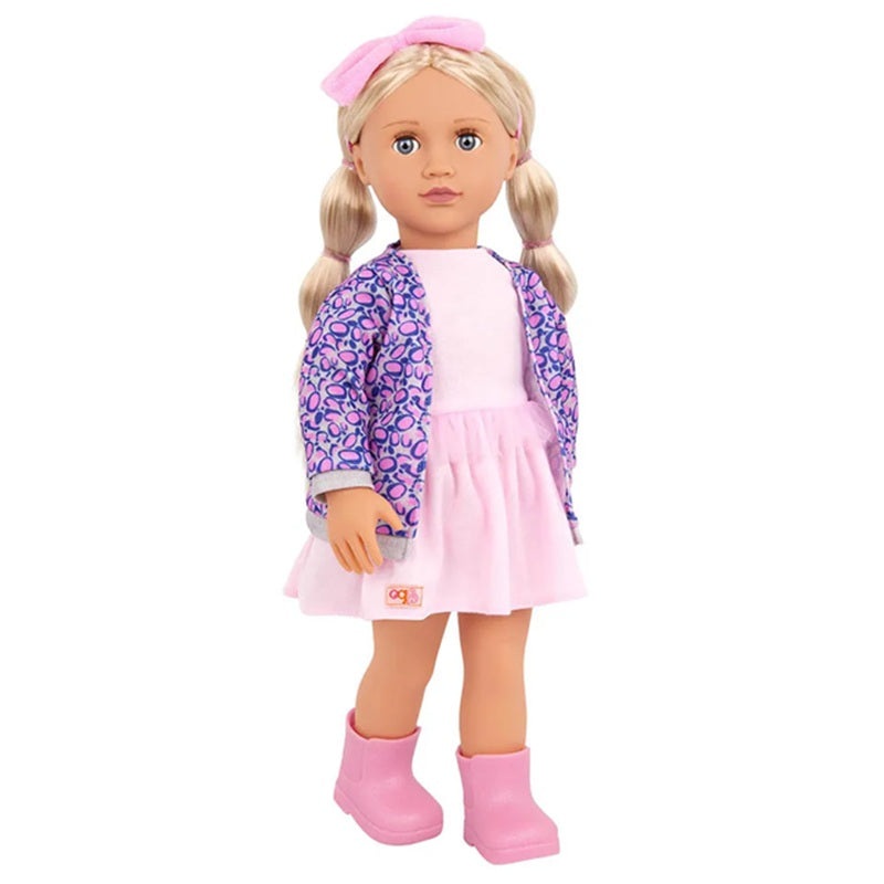 Our Generation - Joana Doll With Leopard Print Cardigan