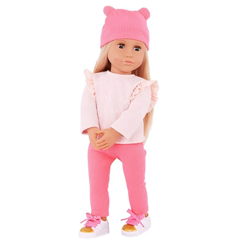 Our Generation - Joyce Doll With Sweatsuit And Beanie Hat