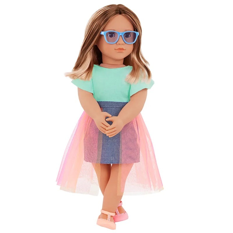 Our Generation - Lisa Doll With Denim And Tulle Skirt Outfit