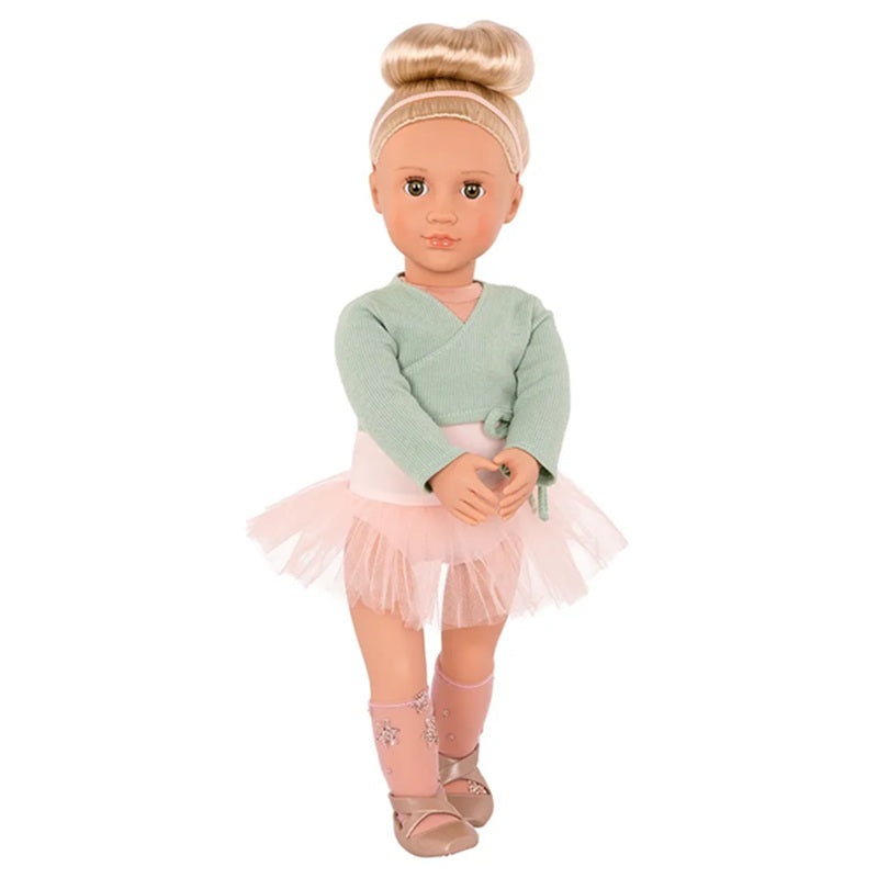 Our Generation - Viola Ballet Doll With Green Shrug