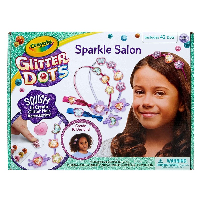 Crayola Glitter Dots Salon Hair Clips Craft