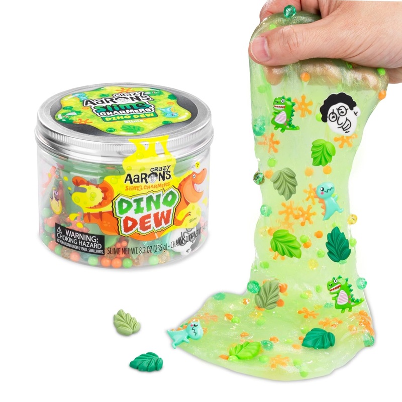 Crazy Aarons Slime Charmers - Dino Dew, Banana Scented Slime