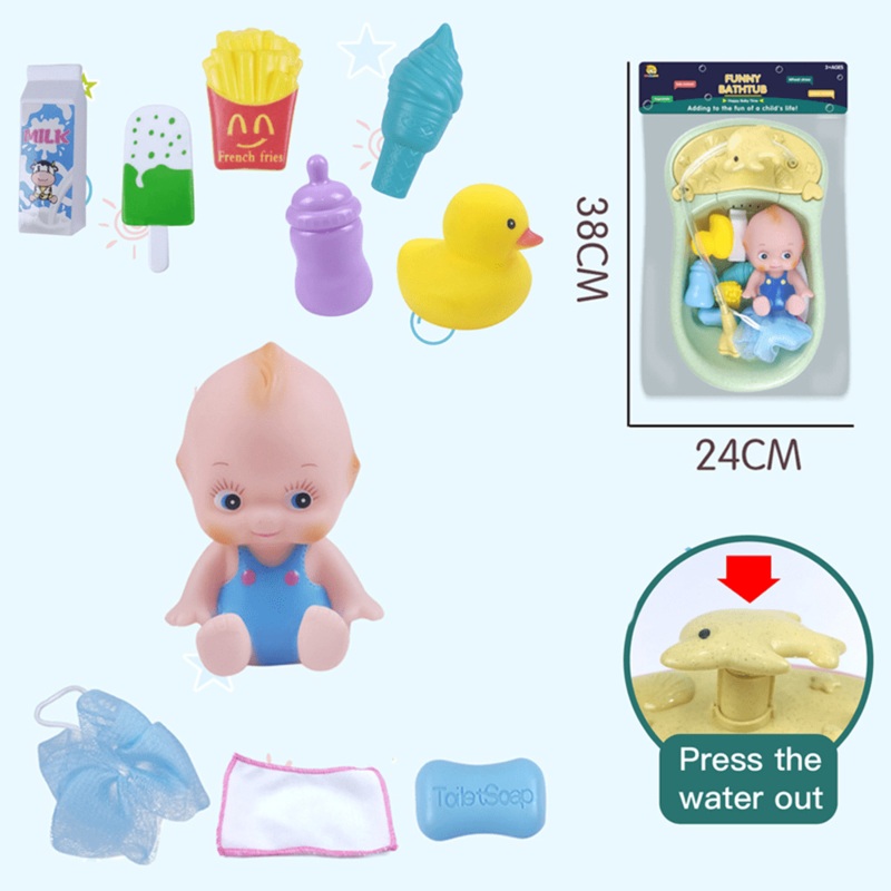 HAIJAIBAO Fountain With Bath Accessories  Vest Baby