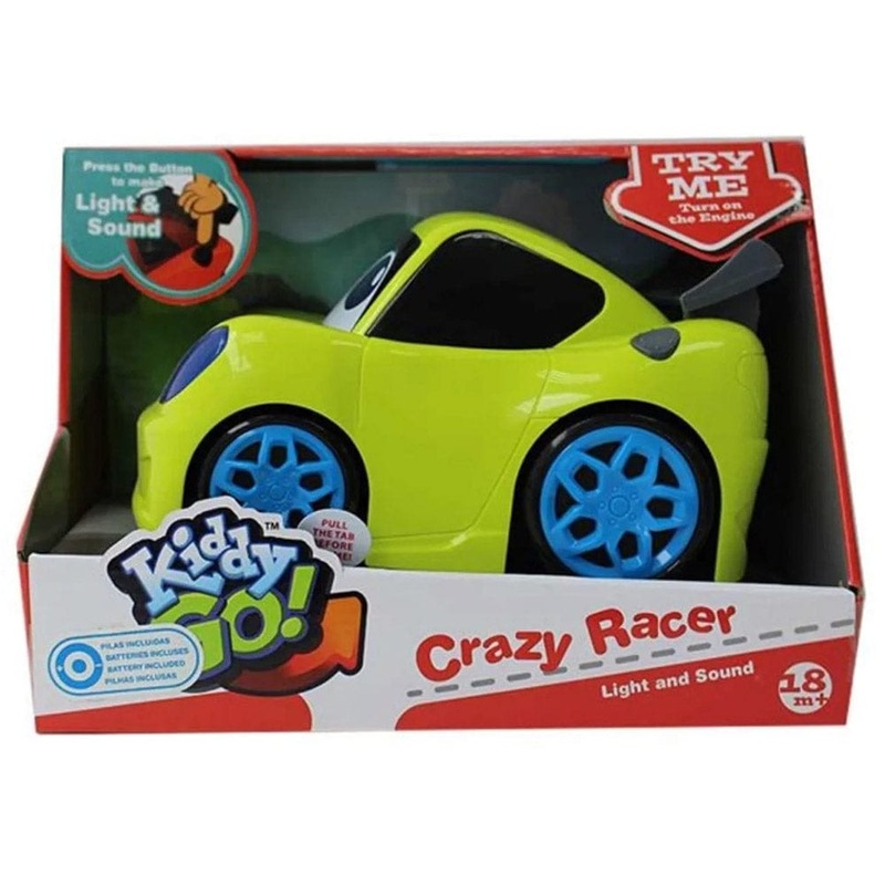 Kiddy Go! Sport Car with Light & Sound Green