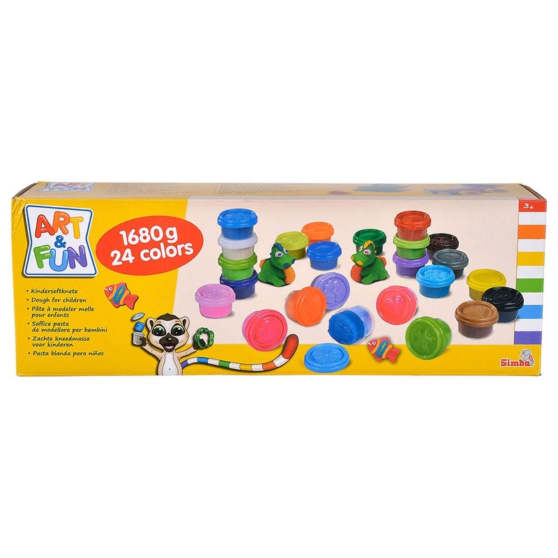 Simba - Art & Fun 24 Dough Pots In 24 Colors