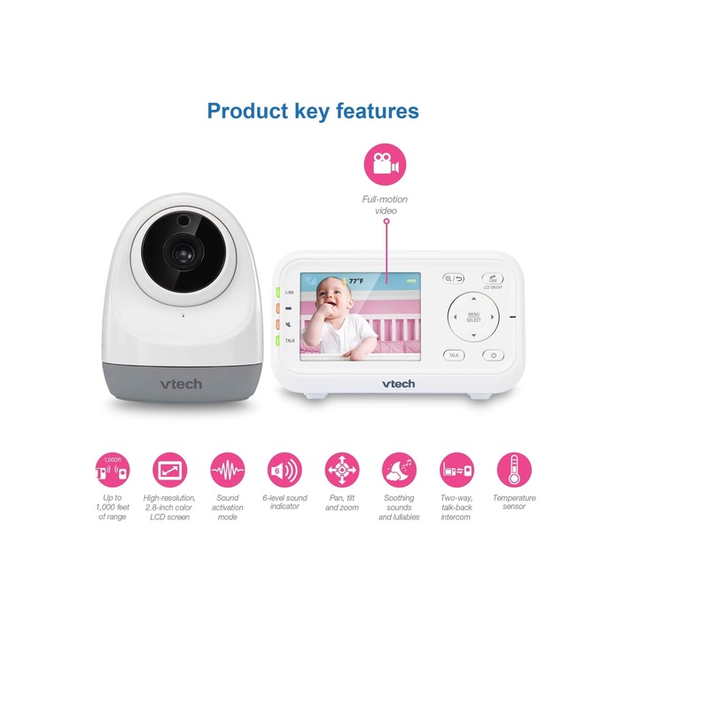 VTech 2.8 Pan & Tilt Video Baby Monitor