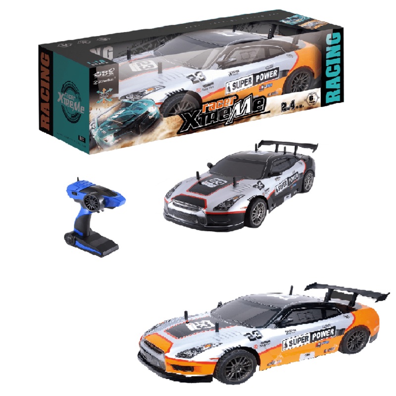 Zowfun GTR  High Speed Four-Way Remote Control Car With Battery