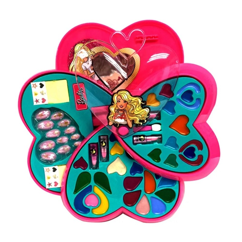 Barbie 4 Decks Heart Shape Cosmetic Case