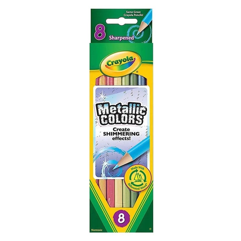 Crayola - 8 Metallic Colored Pencils