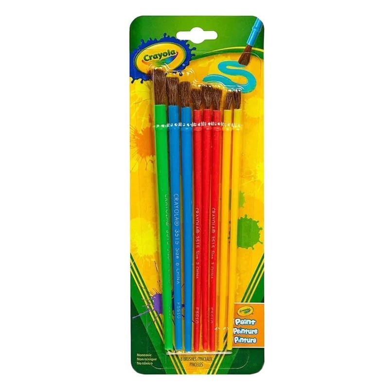 Crayola - Art & Craft Brush Set - Blister Pack of 8