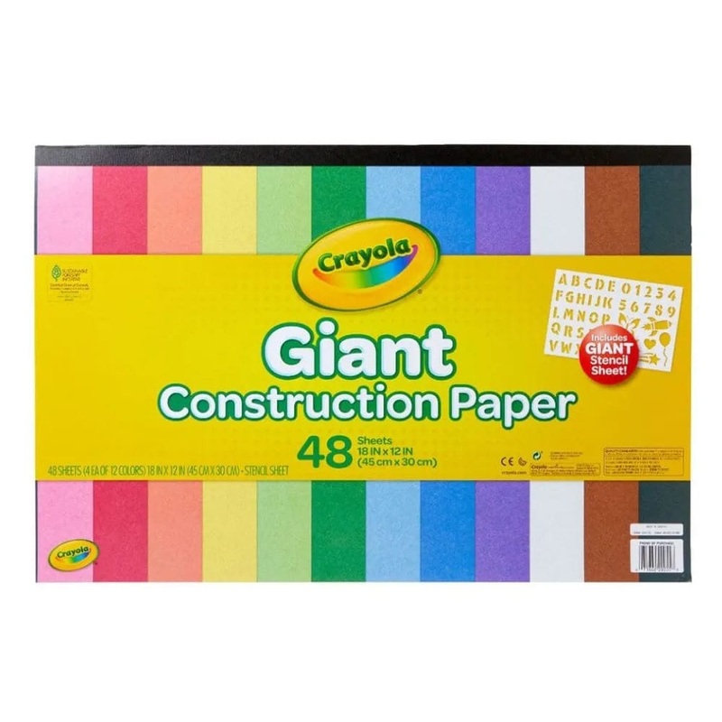 Crayola - Giant Construction Paper with Stencil
