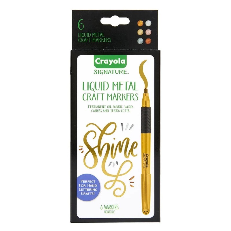 Crayola - Liquid Metal Craft Markers - 6pcs