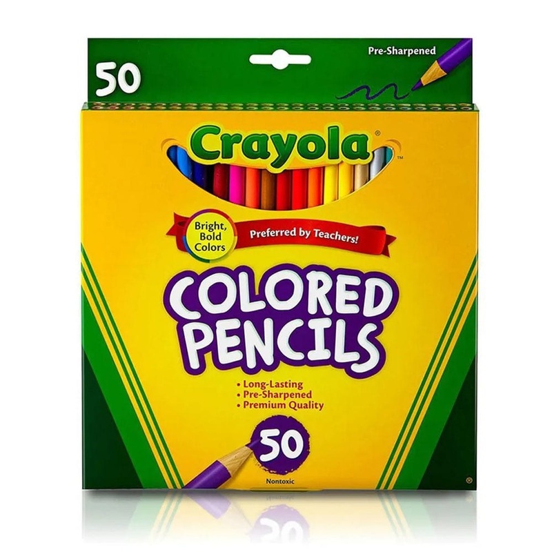 Crayola - Long Colored Pencils - Pack of 50
