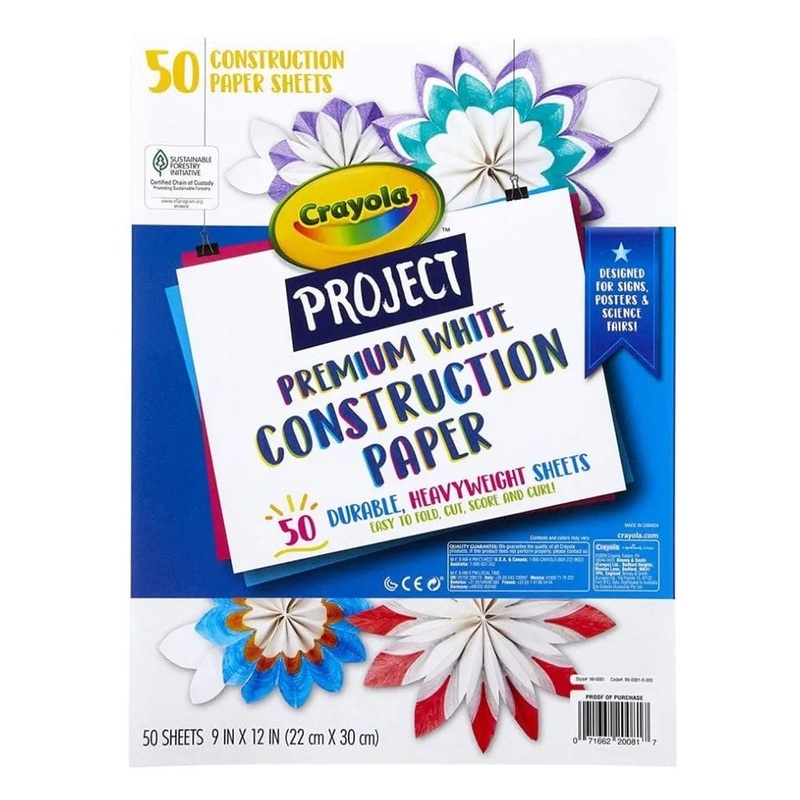 Crayola - Project Premium White Construction Paper