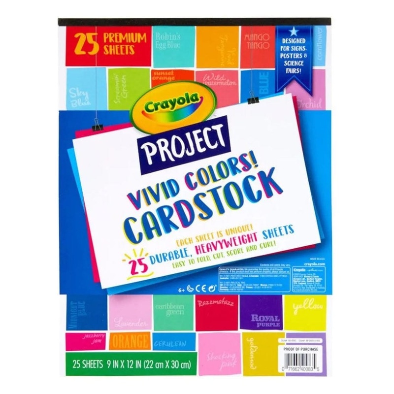 Crayola - Project Vivid Colors Cardstock