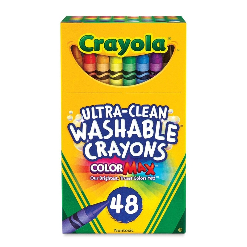 Crayola - Set of 48 Ultra-Clean Washable Crayons - Regular
