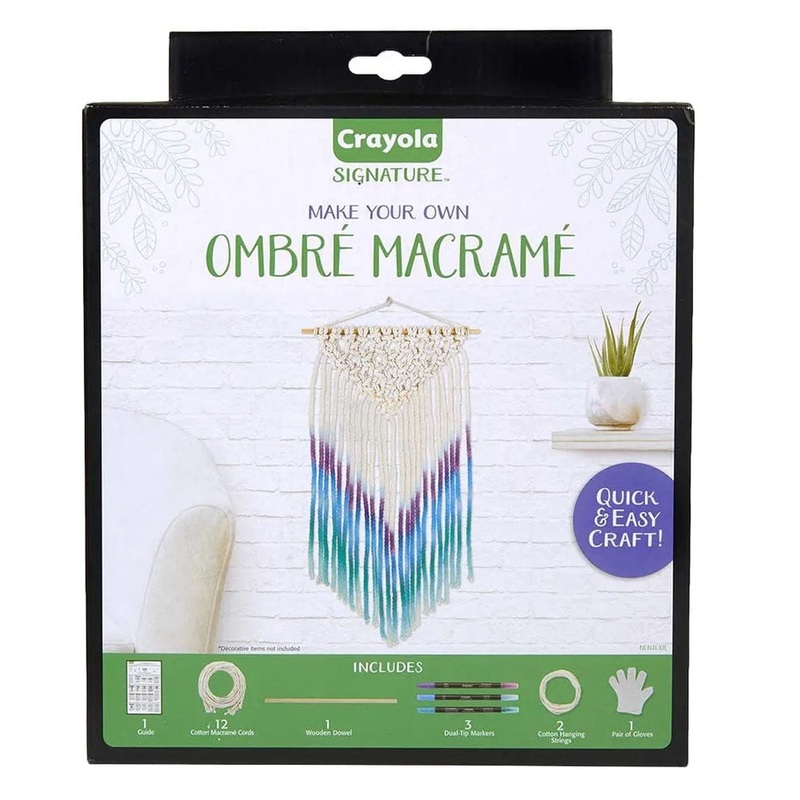 Crayola - Signature Ombre Macrame Wall Hanging Kit