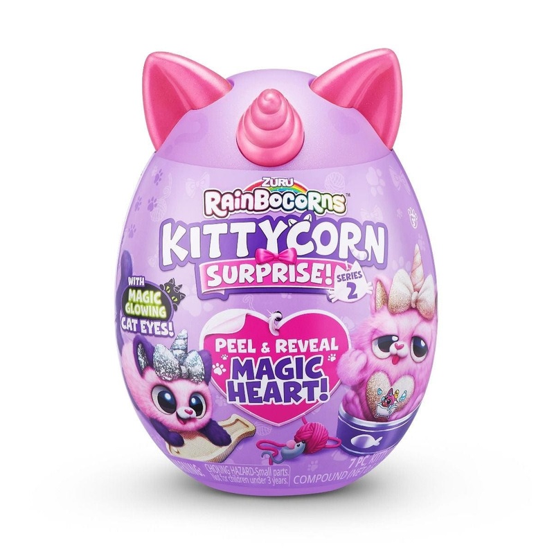 Rainbocorns Kittycorn Surprise S7 Plush Small PDQ (ZUR-9279)