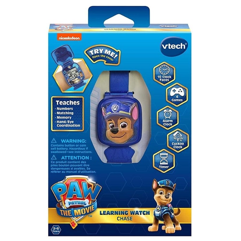 VTech Paw Patrol Movie Chase Learning Watch Blue