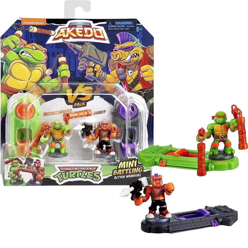 Akedo Teenage Mutant Ninja Turtles S1 Versus Pack - Michelangelo VS Bebop