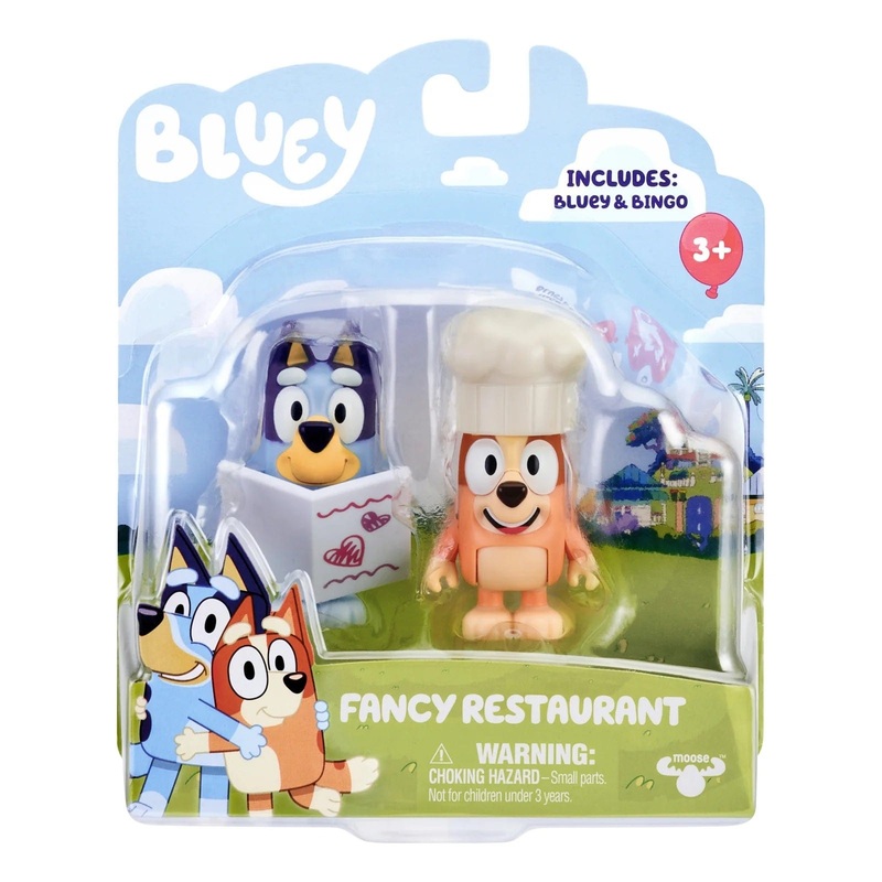 Bluey Figure Fancy Restaurant 2pack
