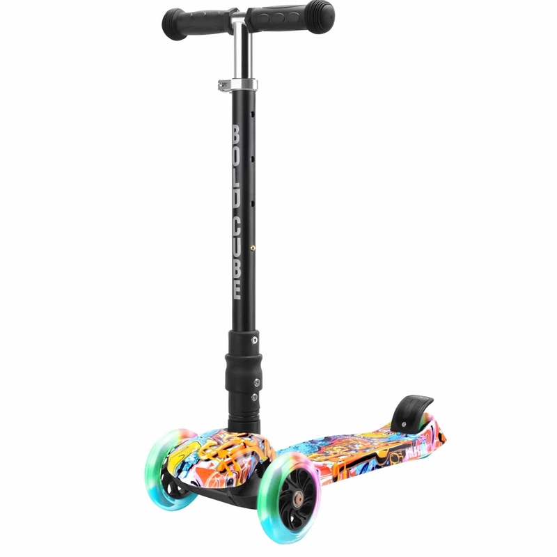 BoldCube 3 Wheel Scooter Big Fold - Street Graffiti