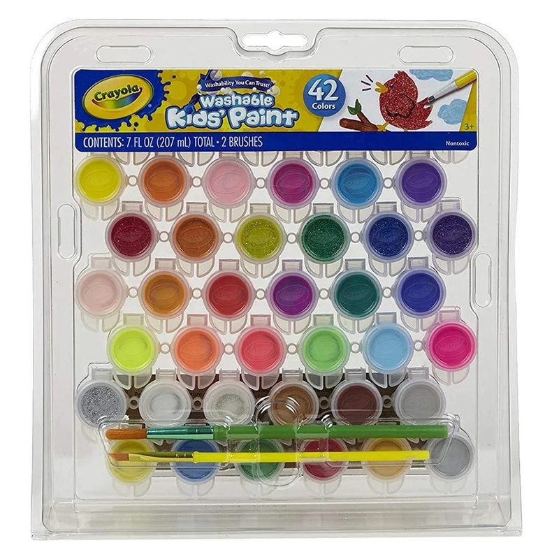 Crayola - 42 Washable Paint Pots Set