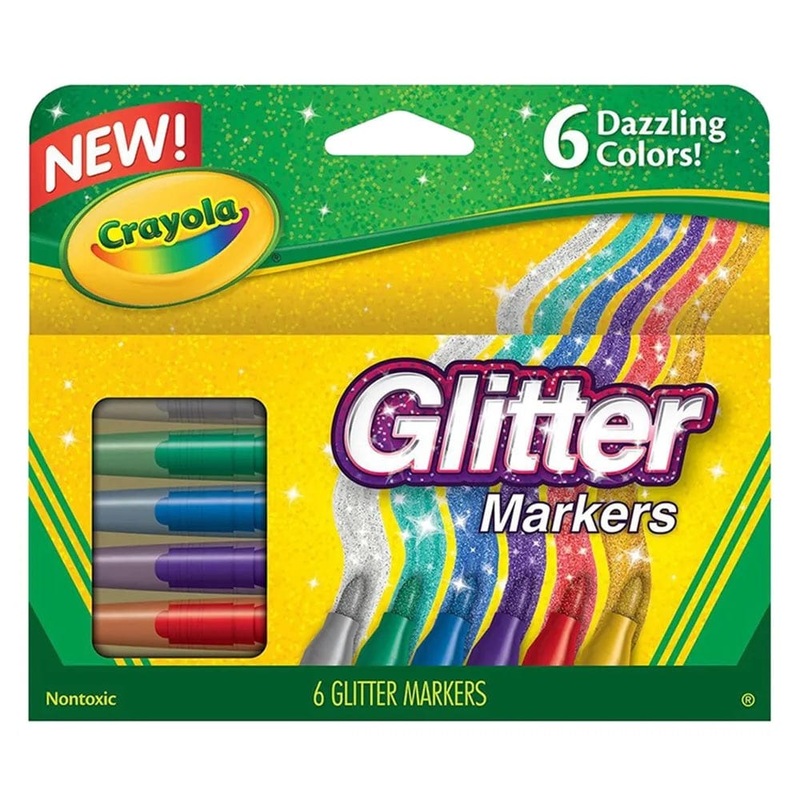 Crayola - 6 Glitter Markers