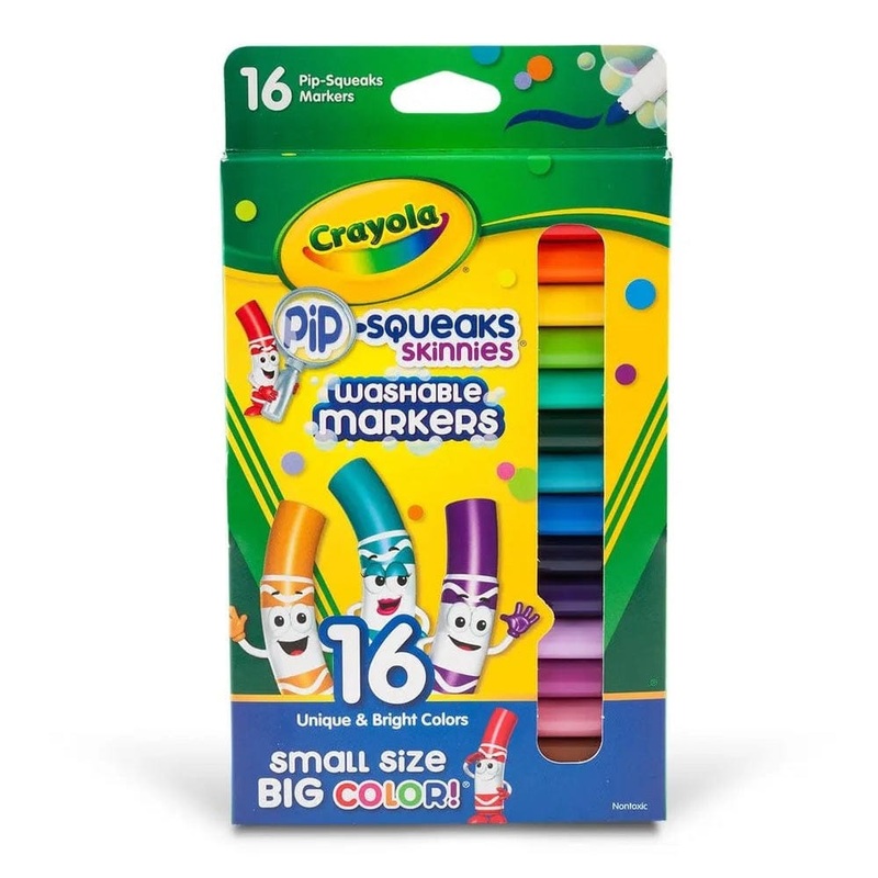 Crayola - Washable Pip-Squeaks Skinnies Markers 16pcs