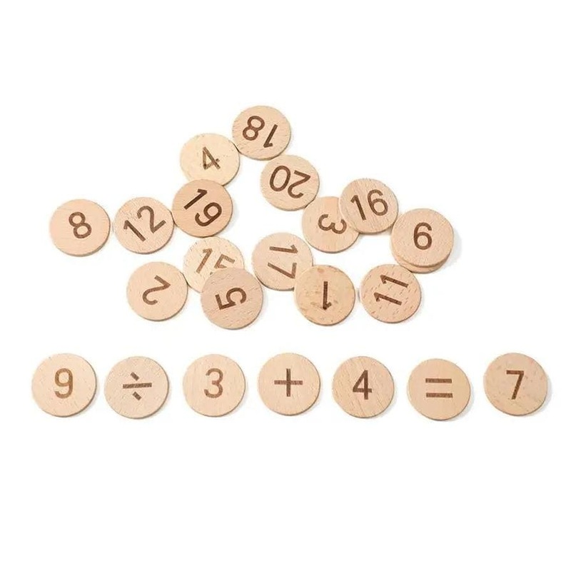 Woody Buddy - Counting Pegs - Natural