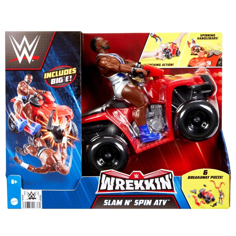 Wrekkin' Slam N' Spin ATV With Big E Toy