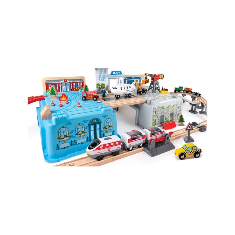 Hape Super Cityscape Transport Bucket Set