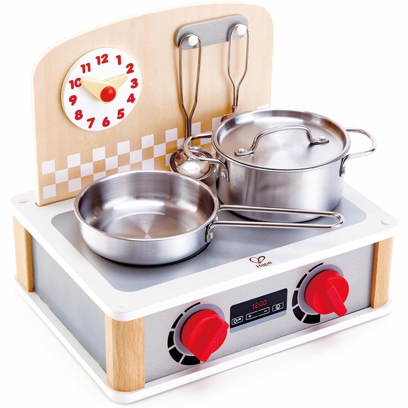 Hape 2-in-1 Kitchen & Grill Set