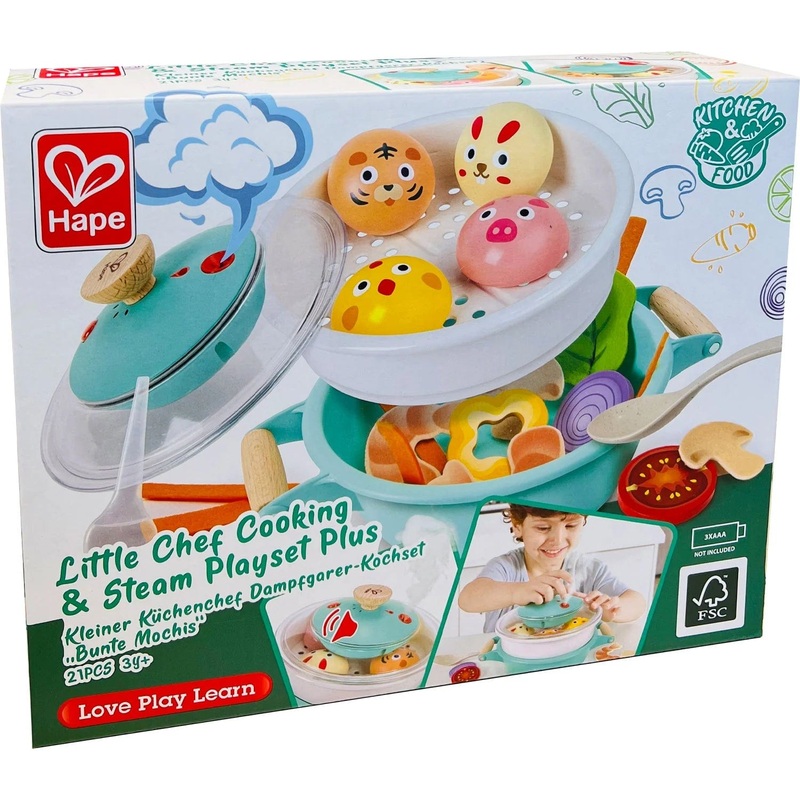 Hape Little Chef Cooking & Steam Playset