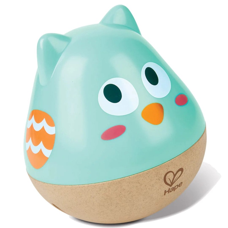 Hape Owl Musical Wobbler / Blue