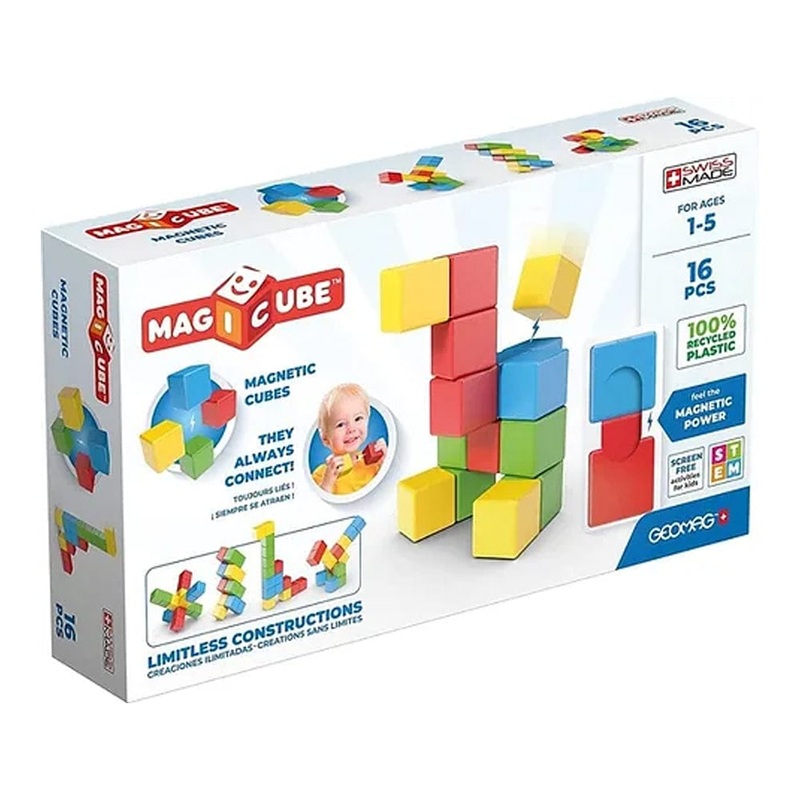 Geomag Magicube FullColor Recycled Try me 16  pcs