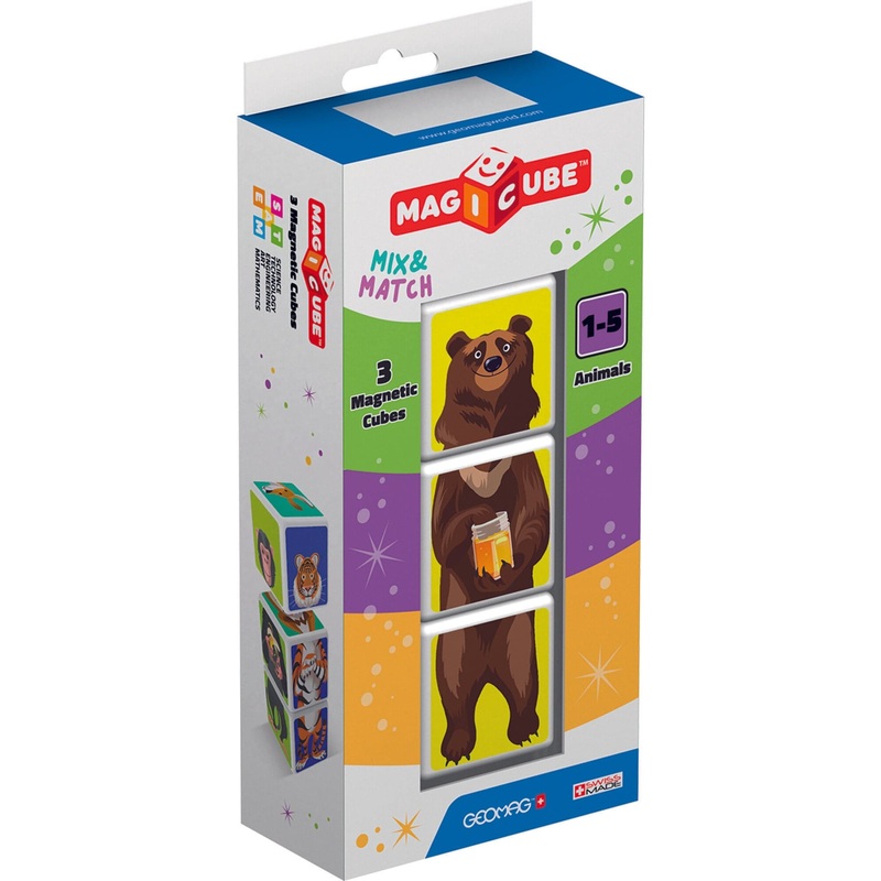 Geomag Magicube Mix & Match Animals 3 pcs