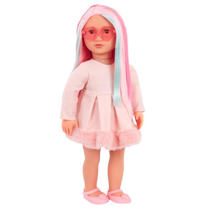 Our Generation Rosa Fashion Doll With Multicolored Hair 18"